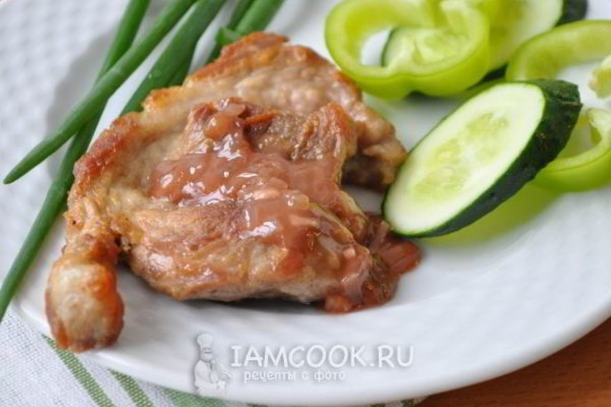 Рецепт стейка с соусом из красного вина