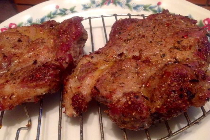 Рецепт свиного стейка на решетке