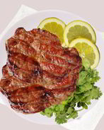 Свиной стейк в маринаде из кефира