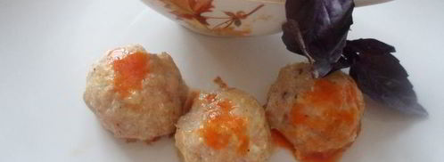 куриные тефтели с базиликом и томатным соусом. Шаг 6