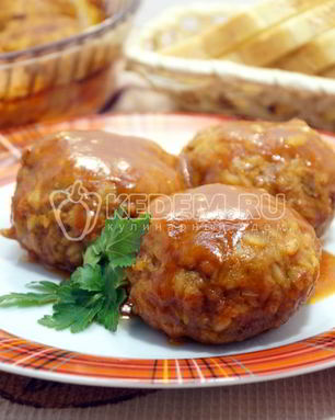 Тефтели с рисом в духовке