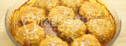 тефтели с рисом в духовке. Шаг 12