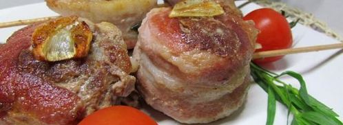 тефтели в беконе с начинкой из моцареллы. Шаг 7