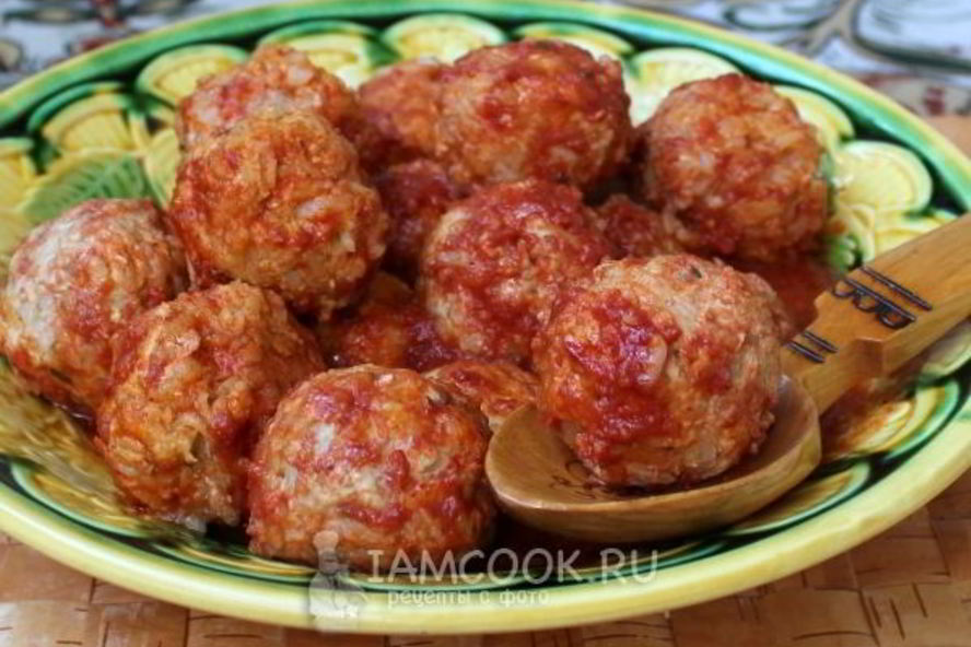 Рецепт тефтелей в мультиварке, в томатном соусе с розмарином