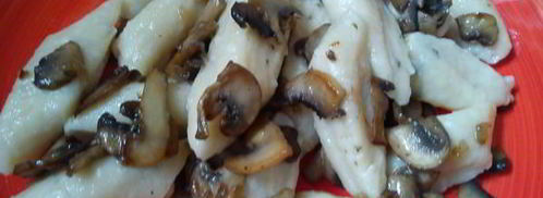 ленивые вареники с грибами. Шаг 6