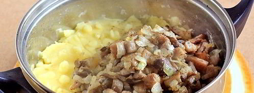 постные вареники с картошкой и грибами. Шаг 13