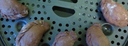 шоколадные вареники с ягодами. Шаг 12