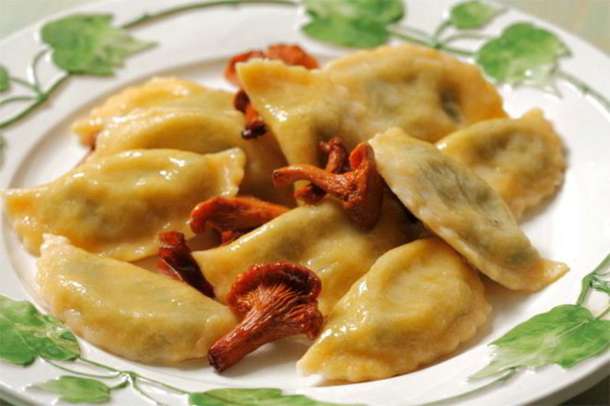 Рецепт вареников с капустой и грибами