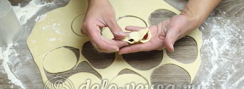 вареники с вишней. Шаг 17