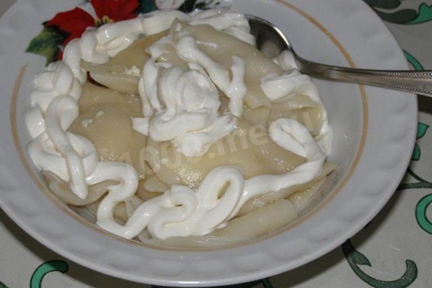 Рецепт вареников со сметаной