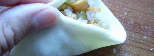 вкусные вареники с гречкой и овощами. Шаг 8