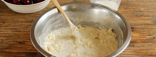 заварное тесто для вареников с вишней. Шаг 6