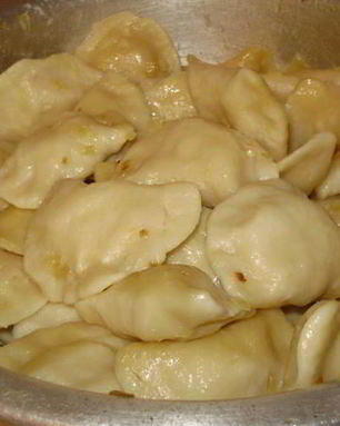 Заварные вареники с картошкой