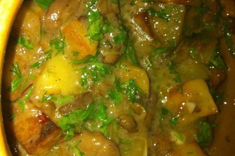 Рецепт грибного жаркого