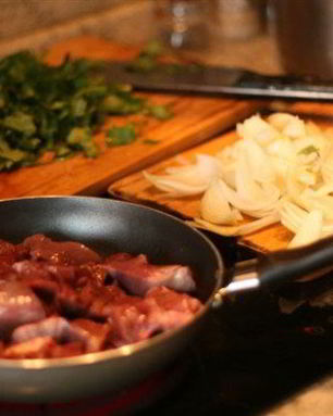 Жаркое из бараньего сердца