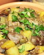 Жаркое из куриных потрохов