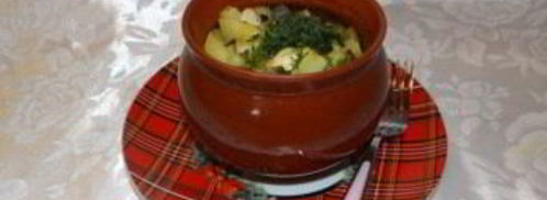 жаркое из курицы, картошки и грибов. Шаг 8