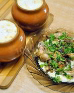 Жаркое из курицы с грибами