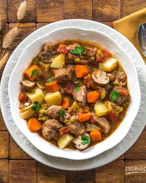 Жаркое из свинины с картошкой