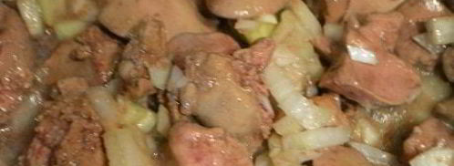 жаркое с картофелем и куриной печенью. Шаг 2
