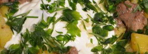 жаркое с картофелем и куриной печенью. Шаг 4