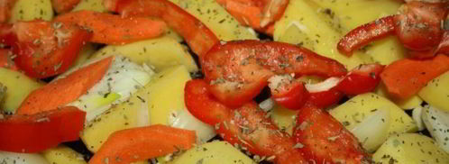 жаркое с колбасками в духовке. Шаг 2