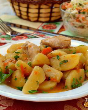 Жаркое с курицей