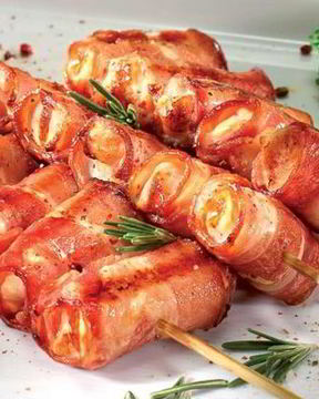 Жаркое в пивном маринаде и сырные шашлычки