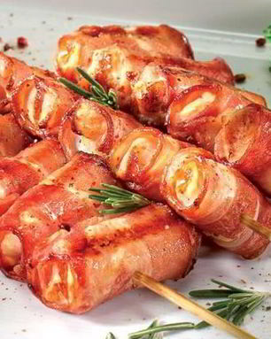 Жаркое в пивном маринаде и сырные шашлычки