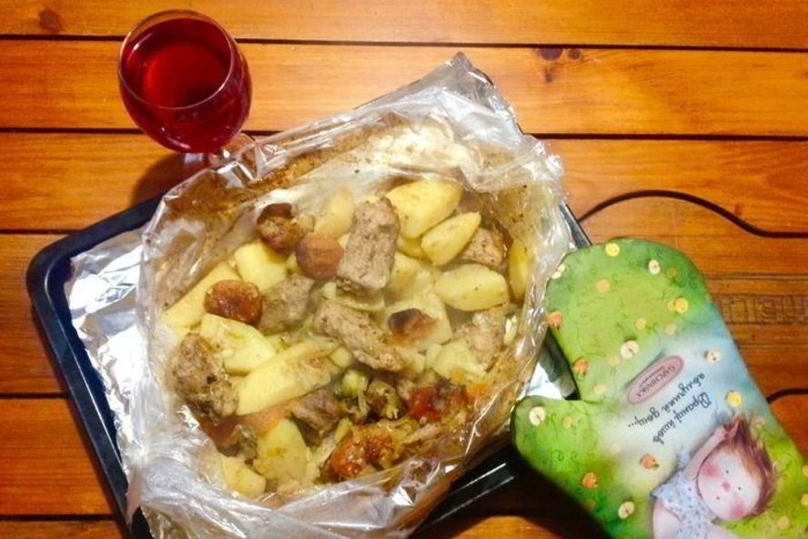 Рецепт жаркого в рукаве