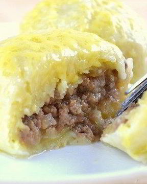 Картофельные зразы с фаршем отварные