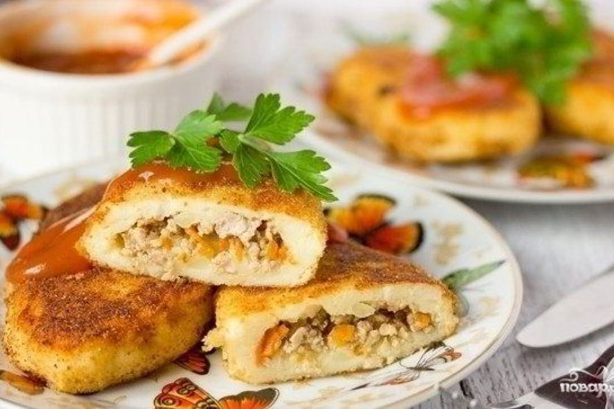 Рецепт картофельных зраз с фаршем
