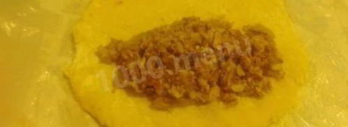 картофельные зразы с сайрой. Шаг 10