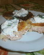 Картофельные зразы с ветчиной и сыром