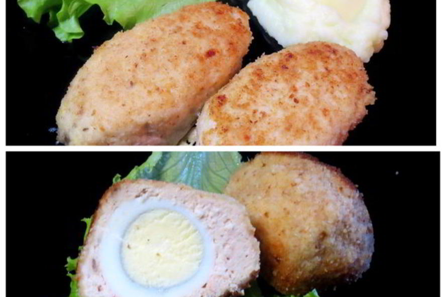 Рецепт куриных зраз с яйцом и луком и шотландское яйцо