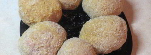 куриные зразы с яйцом и луком и шотландское яйцо. Шаг 15