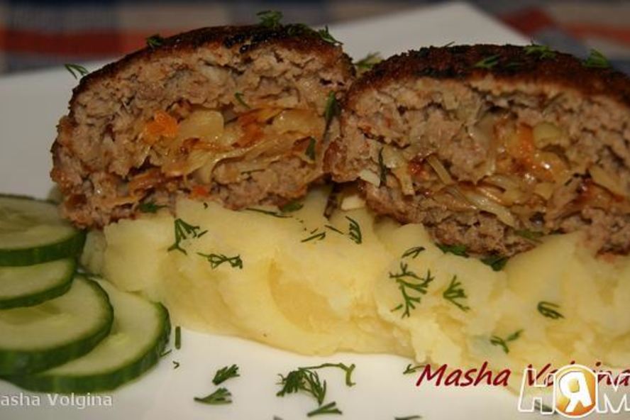 Рецепт мясных зраз с капустой и яйцом