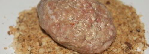 мясные зразы с капустой и яйцом. Шаг 7