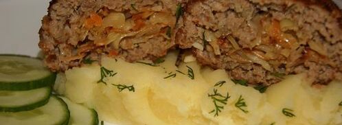 мясные зразы с капустой и яйцом. Шаг 9