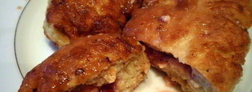 мясные зразы с клубникой и сыром фета. Шаг 12