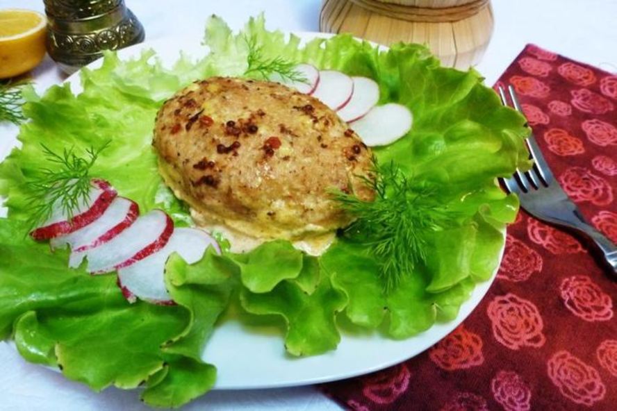 Рецепт зраз из кеты с начинкой из капусты и вешенок