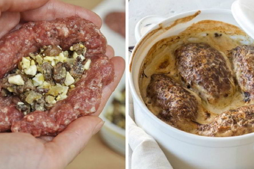 Рецепт зраз из мяса с грибами