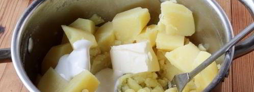 зразы картофельные с фаршем в духовке. Шаг 3