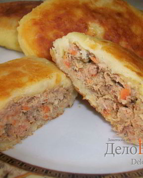 Зразы картофельные с мясом