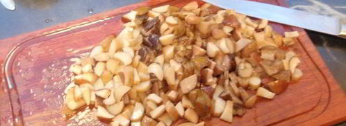 зразы с лесными грибами под соусом. Шаг 2