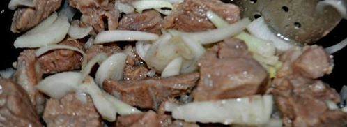 ароматная каша с машем, рисом и мясом. Шаг 4