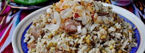 ароматная каша с машем, рисом и мясом. Шаг 9