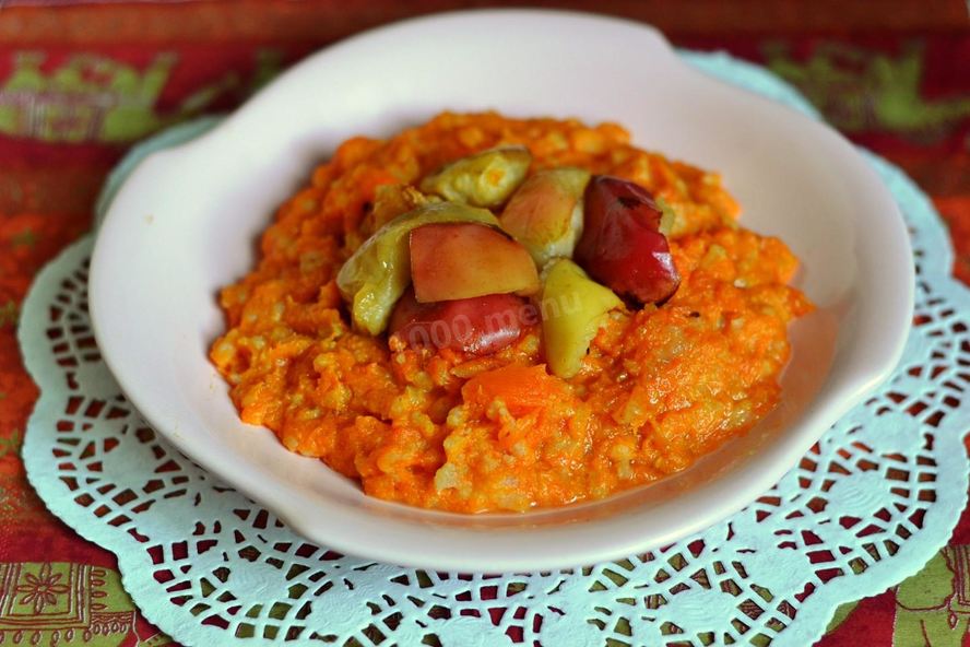 Рецепт ароматной тыквенной каши с рисом