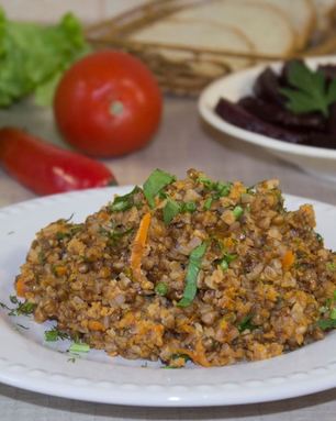 Гречка по купечески с фаршем