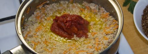 гречка по купечески с фаршем. Шаг 8